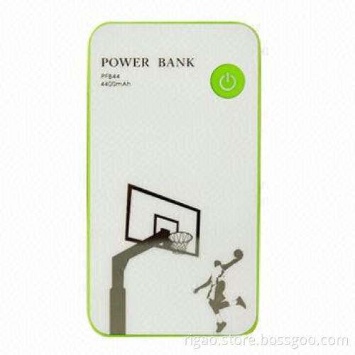 4400mAh power bank in basketball stands pattern